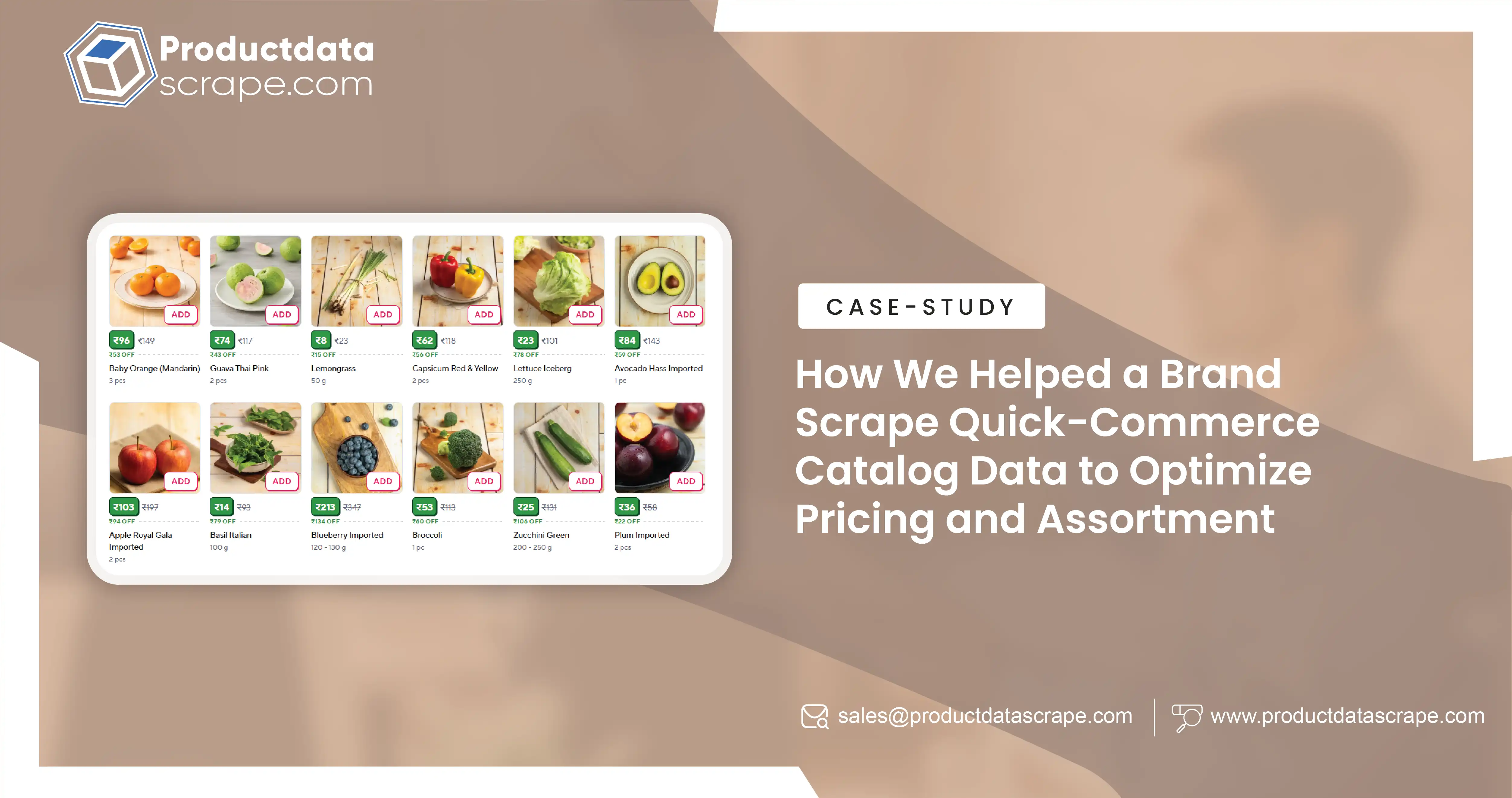 How We Helped a Brand Scrape Quick-Commerce Catalog Data to Optimize Pricing and Assortment